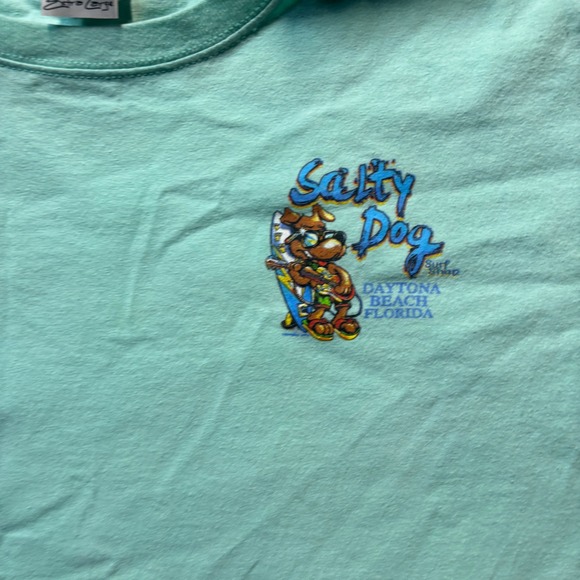 Salty Dog Surf Shop Y2K Daytona Beach Florida Graphic T Shirt Beach Tee XL - Picture 4 of 10